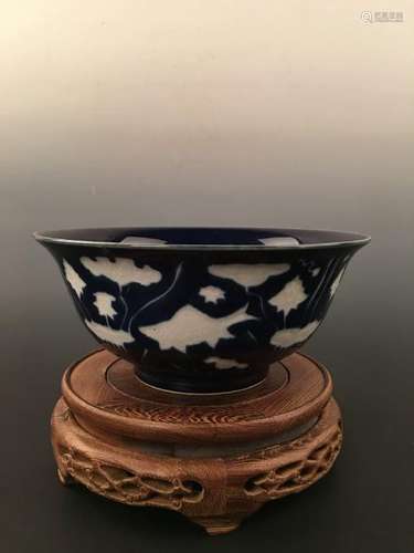 Chinese Blue Glazed Bowl