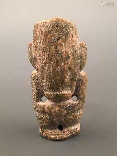 Chinese Archaic 'Hong Shan' Sun God Ornament