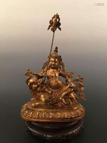 Chinese Gilt Bronze Buddha Statue