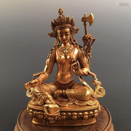 Chinese Gilt Bronze Buddha Statue