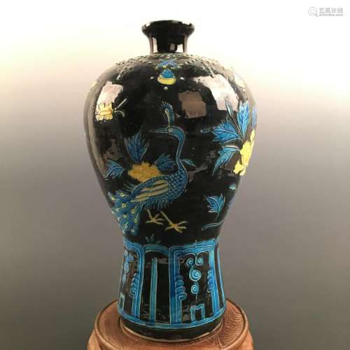 Chinese Fahua Ci Meiping Vase
