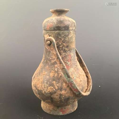 Chinese Bronze Jar and a Cover