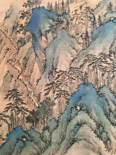 Chinese Hanging Scroll of 'Landscape', Sun Zhi