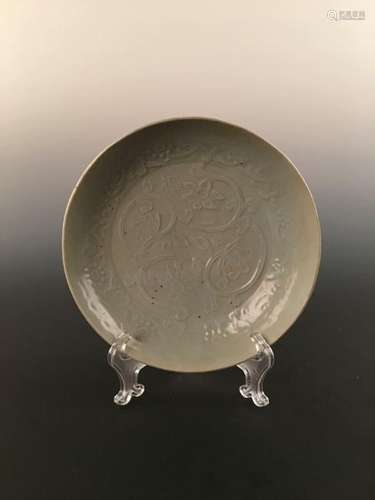 Chinese Shu Fu White Glazed Porcelain Plate