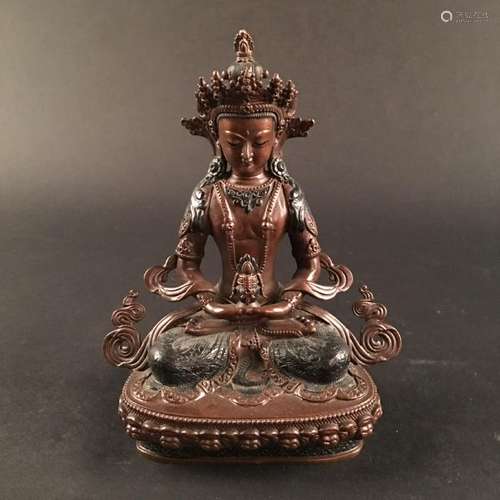 Chinese Bronze Buddha Statue