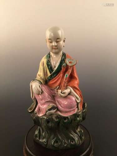 Chinese Famille Rose Porcelain Figure