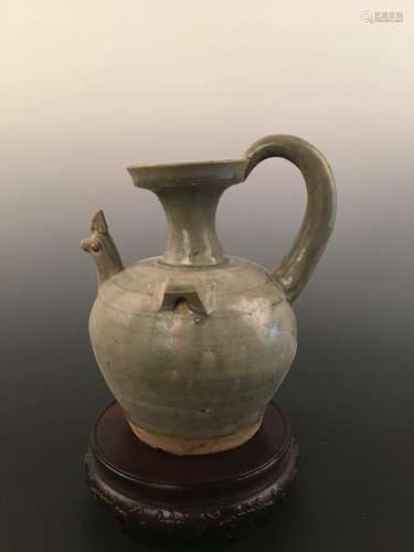 Chinese Yue Celadon Ewer