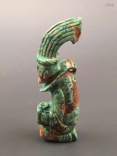 Chinese Turquoise Statue Ornament