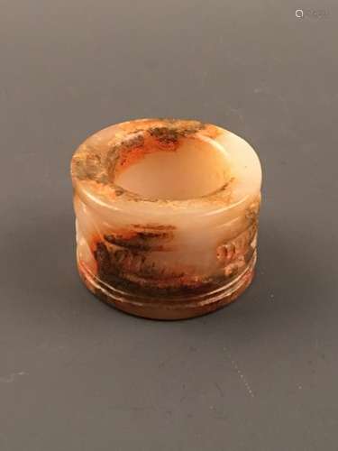 Chinese Archaic Jade Thumb Ring