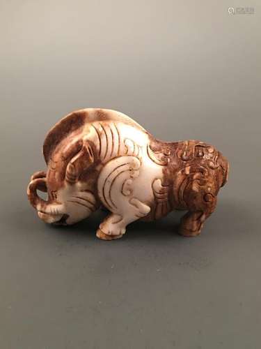 Chinese Archaic 'Wild Boar' Jade Statue Ornament