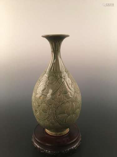 Chinese Yaozhou Kiln Pottery Vase