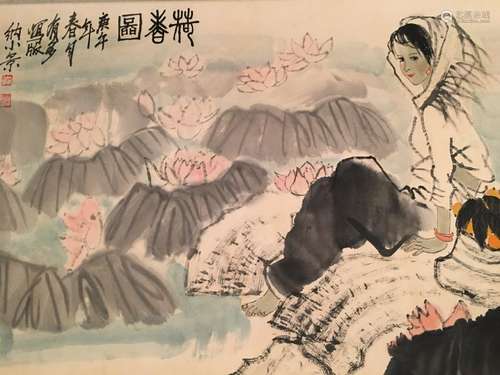 Chinese Hanging Scroll of 'Beauty'