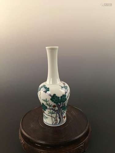 Chinese Doucai Yaolingzun  Porcelain Vase With