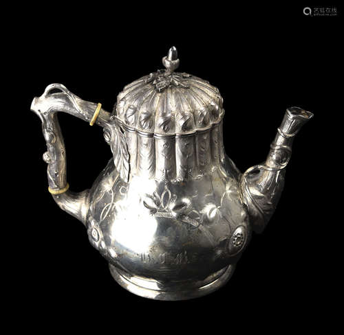 N. Harding & Co. Boston 947 Coin Silver Teapot