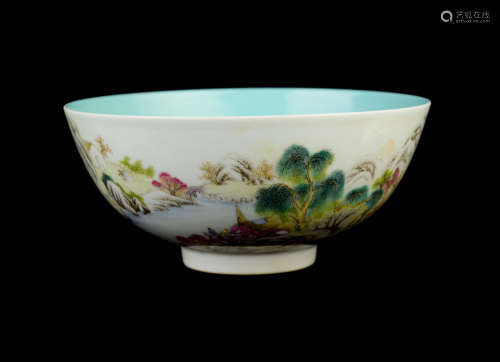 [Chinese] A Famille Rose Porcelain Bowl marked 