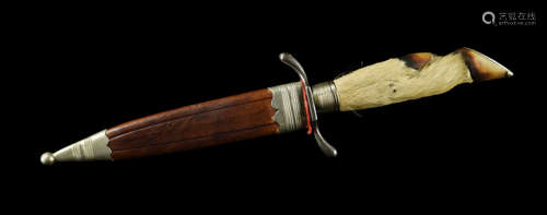 A German Deer Hoof Handled Dagger from Meerem Nachef Berlin