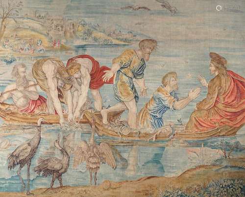 19TH-CENTURY PAINTED ITALIAN TAPESTRY