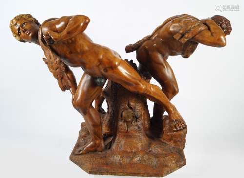 EARLY 20TH CENTURY CARVED WOOD SCULPTURE