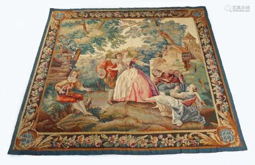 LATE 18TH/EARLY 19TH CENTURY AUBUSSON TAPESTRY