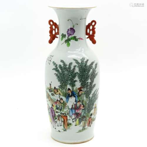 A Polychrome Decor Two Sided Design Vase