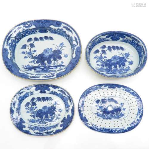 Blue and White Serving Pieces