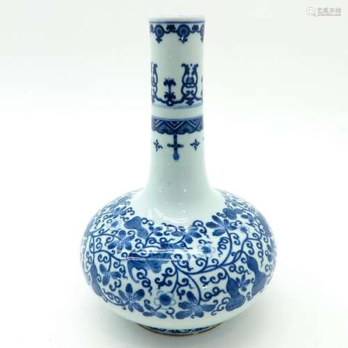 A Blue and White Decor Vase