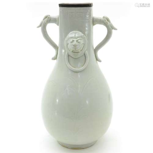 A Blanc de Chinse Glaze Vase