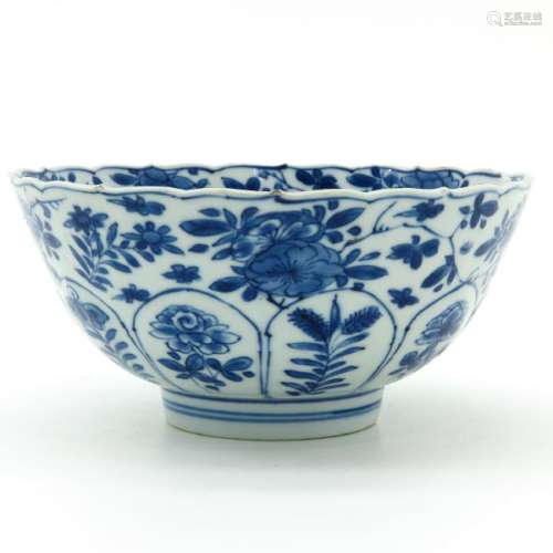 A Blue and White Decor Bowl