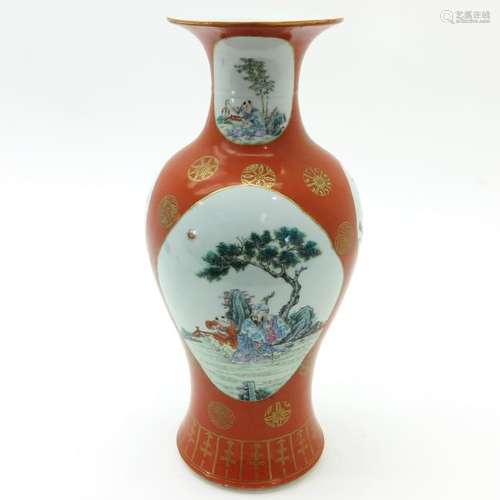 A Polychrome Decor Vase