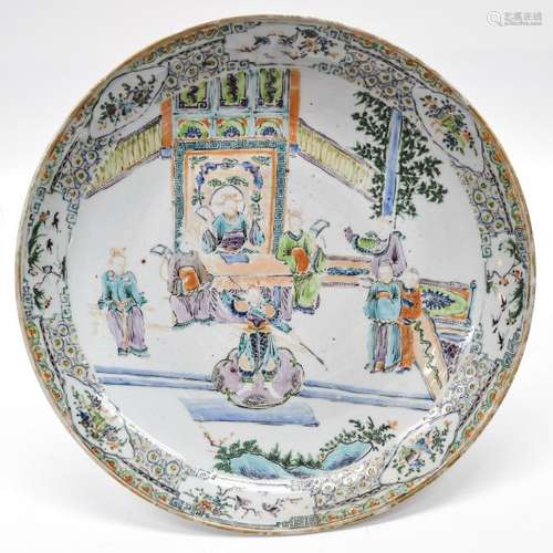 A Polychrome Decor Charger