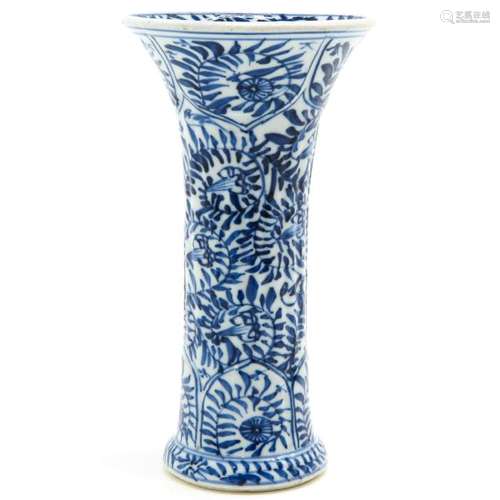 A Blue and White Vase