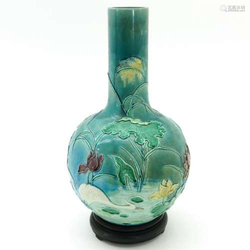 A Polychrome Decor Bottle Vase