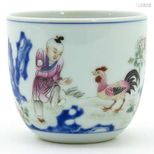 A Polychrome Decor Cup