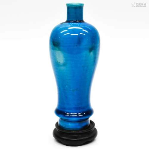 A Monochrome Turqoise Vase