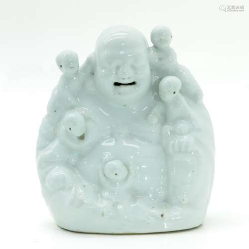 A Blanc de Chine Quan Buddha Sculpture