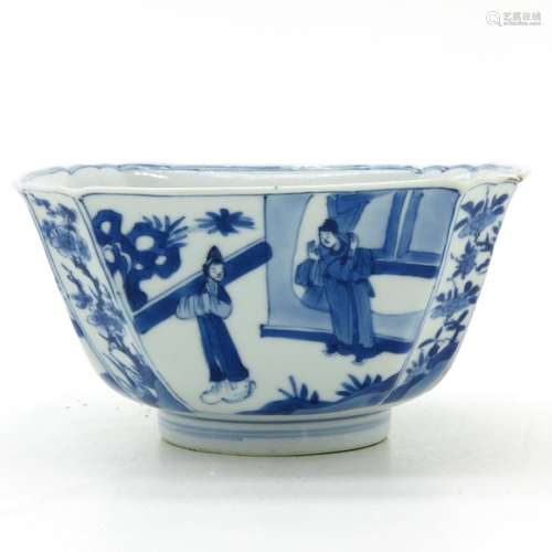 A Blue and White Decor Bowl