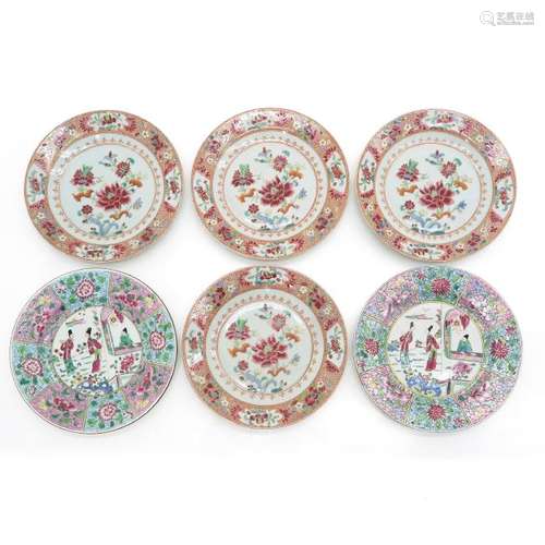 A Diverse Collection of Six Plates