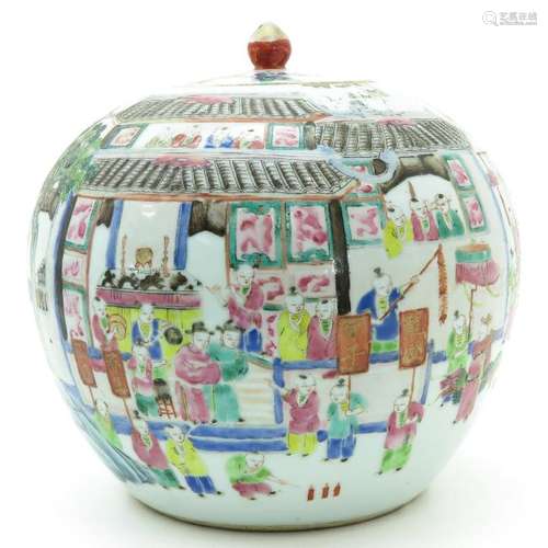 A Famille Rose Decor Ginger Jar