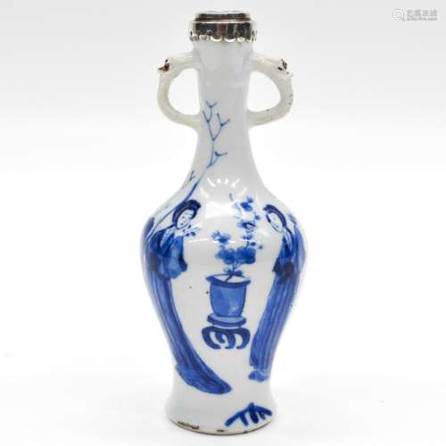 A Blue and White Decor Vase