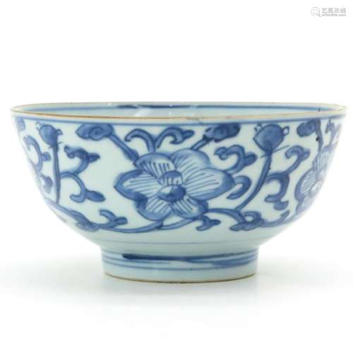 A Blue and White Decor Bowl