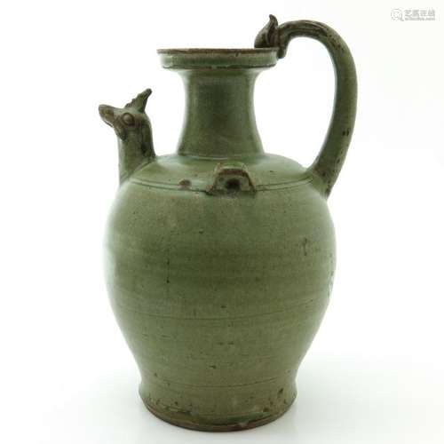 Celadon Figural Jug