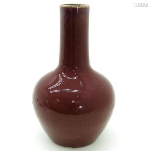 A Sang de Boeuf Decor Vase