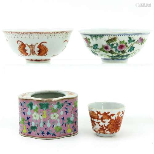 A Diverse Lot of Chinese Porcelain Items