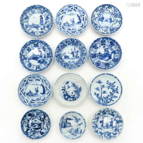 A Collection of Twelve Saucers