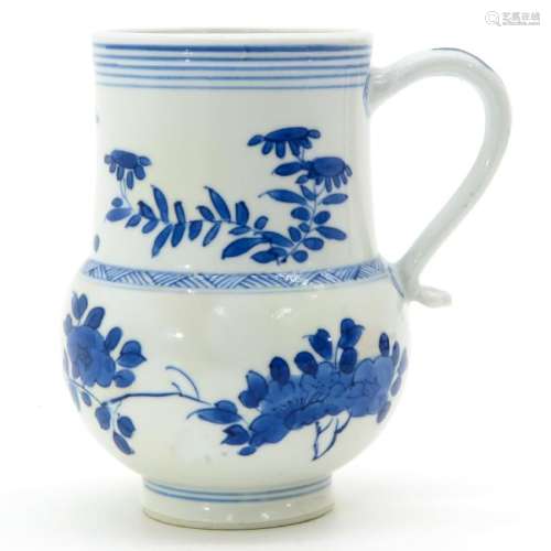 A Blue and White Decor Mug