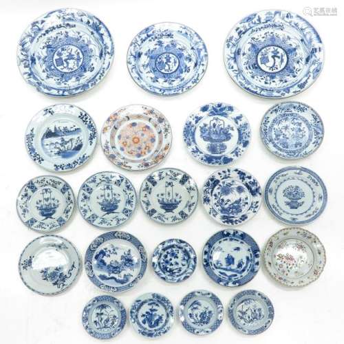 A Diverse lot of Blue and White Decor Plates