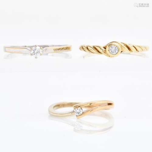 Three Ladies Diamonds Ring