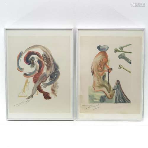 Two Signed Dali Lithographs