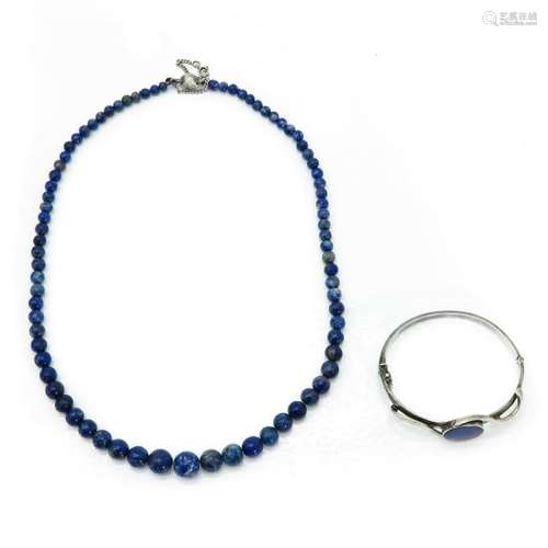 Lapis Lazuli Necklace and Bracelet