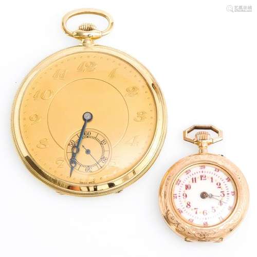 Two Gold Pocket Watches